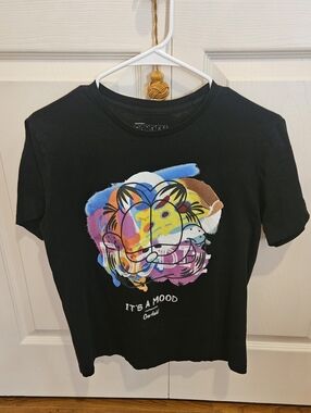 Garfield x Point Zero "It's A Mood" Women's Tee, NEW